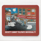 Sheep Town Painting by Alfred Fox Muismat (Voorkant)