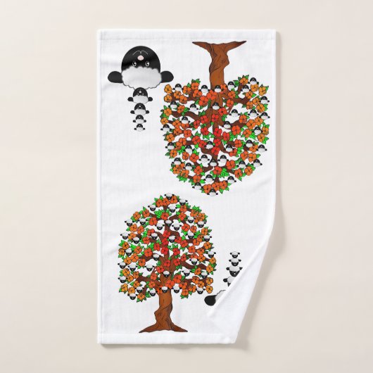 Sheep Tree Handen Badkamer Handdoek Sets (Handdoek)