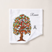 Sheep Tree Handen Badkamer Handdoek Sets (Wasdoekje)