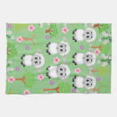 Sheep Trees Floral Kitchen Hand Towel Theedoek (Horizontaal)