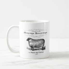 -Sheep Typography Farmhouse Rustic Koffiemok