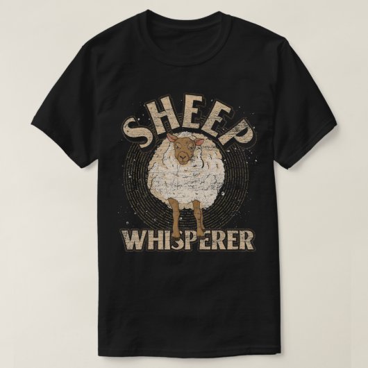 Sheep Whisperer Boerderij Dierenvriend Farmer Funn T-shirt (Design voorkant)