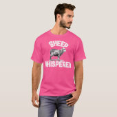 Sheep Whisperer Herder Boer Grappig T-shirt (Voorkant volledig)