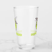 Sheep Whisperer Schattige Funny Sheep Glas (Rechts)