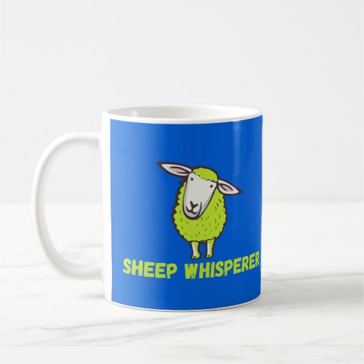 Sheep Whisperer Schattige Funny Sheep Koffiemok (Links)