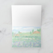 Sheep Wildflower Meadow Happy Birthday Kaart (Binnen)