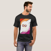 Sheep With Pride Lesbian Flag LGBTQ Proud Ally Pri T-shirt (Voorkant volledig)