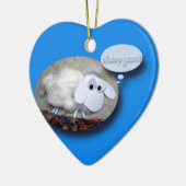 Sheep Year? Chinese New Year 2015 Keramisch Ornament (Links)