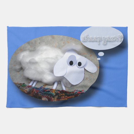 Sheep Year? Chinese New Year 2015 Theedoek (Horizontaal)