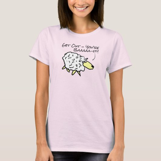 Sheep zegt dat je uit Baaaa-ed bent - T-Shirt (Voorkant)