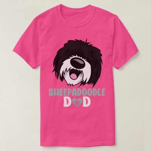 Sheepadle Pap Schattig Sheepadle Vader Hondenliefh T-shirt (Design voorkant)