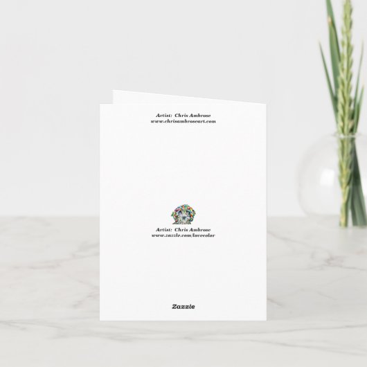 Sheepadoodle bedankkaart (Achterkant)