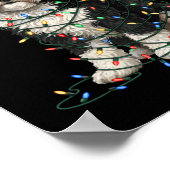 Sheepadoodle Christmas I'm Fine Everything Is Fine Poster (Hoek)