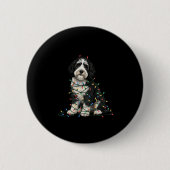 Sheepadoodle Christmas I'm Fine Everything Is Fine Ronde Button 5,7 Cm (Voorkant)