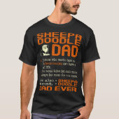 Sheepadoodle Dad like Normal Father Much Koooler T-shirt (Voorkant)