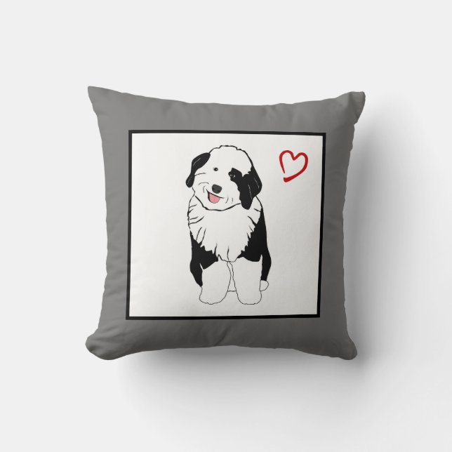 Sheepadoodle Decorative Pillow Kussen (Voorkant)