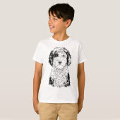 Sheepadoodle Dog Mam Hondenliefhebber T-shirt (Voorkant volledig)