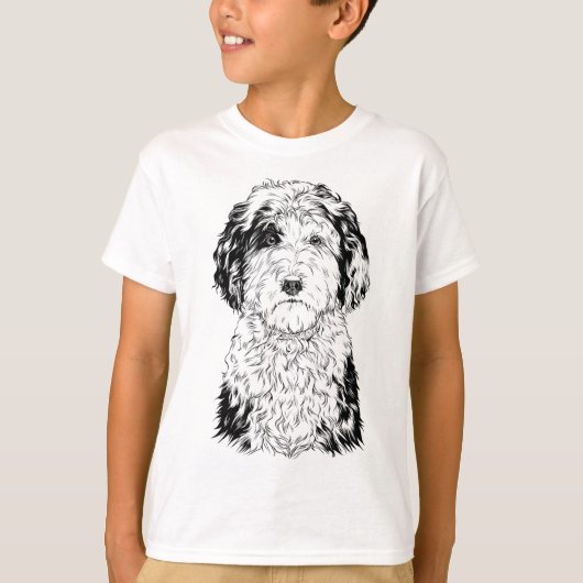 Sheepadoodle Dog Mam Hondenliefhebber T-shirt (Voorkant)