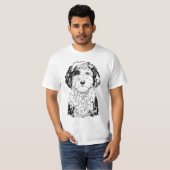 Sheepadoodle Dog Mom Dog Lover T-shirt (Voorkant volledig)
