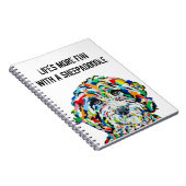 Sheepadoodle Dog Notitieboek 6,5 x 8,75 inch (Rechterzijde)