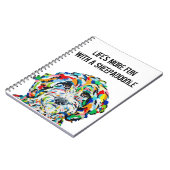 Sheepadoodle Dog Notitieboek 6,5 x 8,75 inch (Linkerzijde)