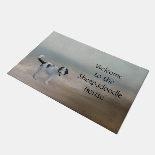 Sheepadoodle Doormat Deurmat (Schuin)