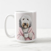 Sheepadoodle, goudendoedle, schattig cadeau voor l koffiemok (Links)