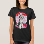 Sheepadoodle Heart Valentine Day Dog T-shirt (Voorkant)