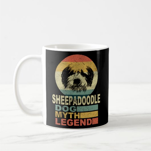 Sheepadoodle Hond Myth Legend Koffiemok (Links)