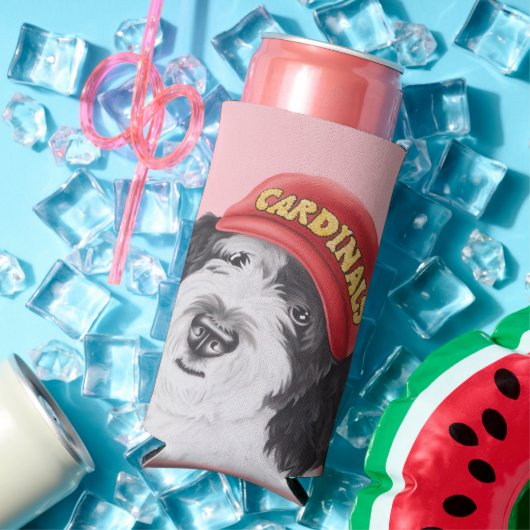 Sheepadoodle Honkbal Koelbox Seltzer Blikjeskoeler (Insitu Zomer)