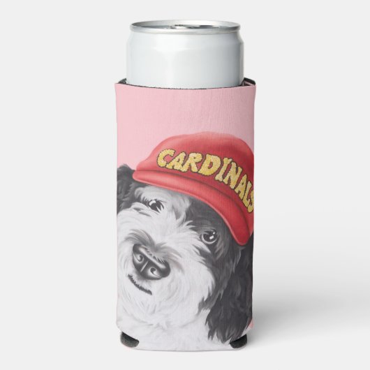 Sheepadoodle Honkbal Koelbox Seltzer Blikjeskoeler (Seltzer Voorkant)