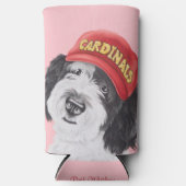 Sheepadoodle Honkbal Koelbox Seltzer Blikjeskoeler (Voorkant)