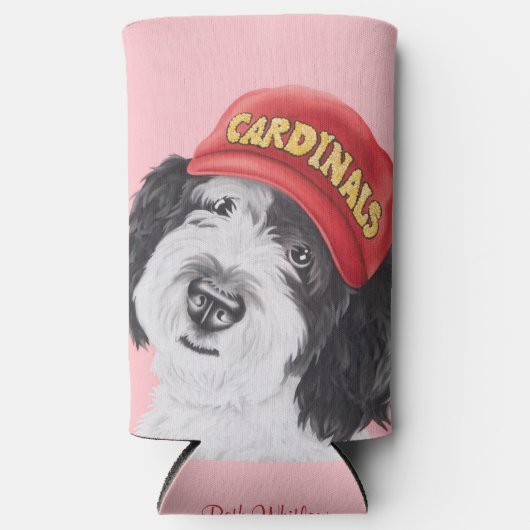 Sheepadoodle Honkbal Koelbox Seltzer Blikjeskoeler (Voorkant)