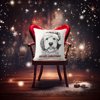 Sheepadoodle Kerst Sierkussen