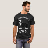 Sheepadoodle Ma Puppy Cute Pet Animal Hondenliefhe T-shirt (Voorkant volledig)