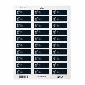 Sheepadoodle Met Blauwe Geruite Sjaal Etiket (Full Sheet)