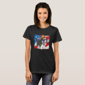 Sheepadoodle Patriotic Merica 4th Of July American T-shirt (Voorkant volledig)