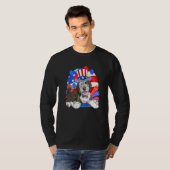 Sheepadoodle Patriottische Oom Sam 4 juli Amerikaa T-shirt (Voorkant volledig)