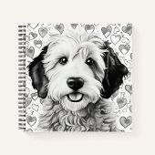 Sheepadoodle Puppy Notitieboek (Voorkant)