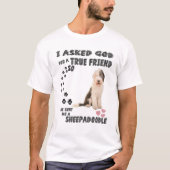 Sheepadoodle Quote mam Sheepdogpoo Pap, Cute Sheep T-shirt (Voorkant)