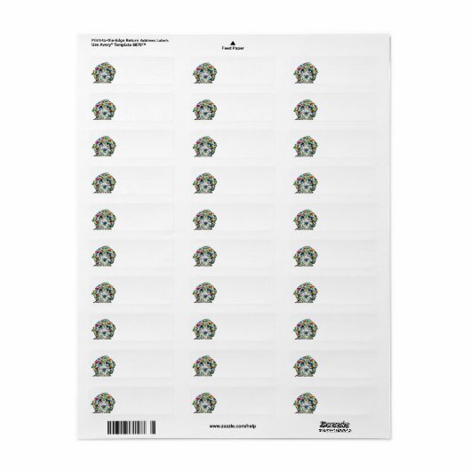 Sheepadoodle Return Address Label (Full Sheet)