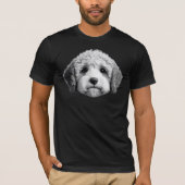 Sheepadoodle schattig gezicht 2 t-shirt (Voorkant)