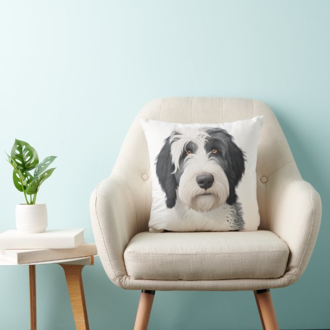 Sheepadoodle Sierkussen (Stoel)
