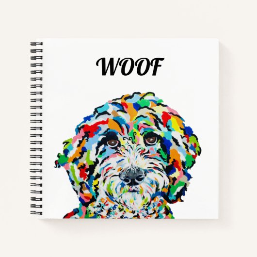 Sheepadoodle Square Notitieboek (Voorkant)