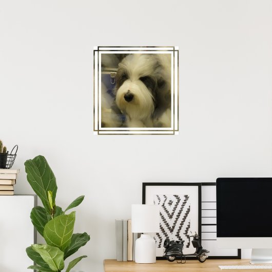 Sheepdog Afbeelding Print (Thuiskantoor)