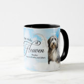 Sheepdog Angel in Heaven Personalized Memorial Mok (Voorkant rechts)
