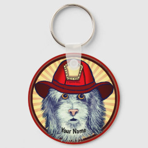 Sheepdog Brandweerman sleutelhangers