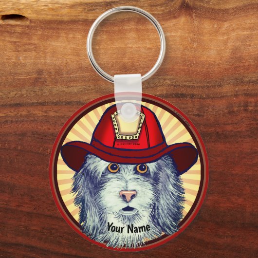 Sheepdog Brandweerman sleutelhangers (Voorkant)