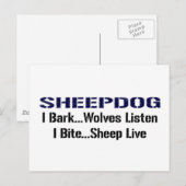 Sheepdog Briefkaart (Voorkant / Achterkant)