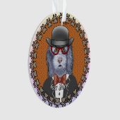 SheepDog Bril Ornament (voorkant)